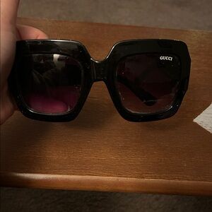 Gucci Women's Black Square Sunglasses